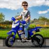 imageBest Choice Products Kids 6V Ride On Motorcycle wTreaded Tires Working Headlights 2mph Top Speed Training Wheels Realistic Sounds Music Battery Charger  GreenBlue