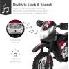 imageBest Choice Products Kids 6V Ride On Motorcycle wTreaded Tires Working Headlights 2mph Top Speed Training Wheels Realistic Sounds Music Battery Charger  GreenBlack