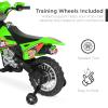 imageBest Choice Products Kids 6V Ride On Motorcycle wTreaded Tires Working Headlights 2mph Top Speed Training Wheels Realistic Sounds Music Battery Charger  GreenGreen