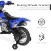 imageBest Choice Products Kids 6V Ride On Motorcycle wTreaded Tires Working Headlights 2mph Top Speed Training Wheels Realistic Sounds Music Battery Charger  GreenBlue