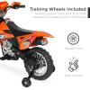 imageBest Choice Products Kids 6V Ride On Motorcycle wTreaded Tires Working Headlights 2mph Top Speed Training Wheels Realistic Sounds Music Battery Charger  GreenOrange