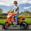 imageBest Choice Products Kids 6V Ride On Motorcycle wTreaded Tires Working Headlights 2mph Top Speed Training Wheels Realistic Sounds Music Battery Charger  GreenOrange