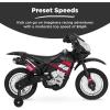 imageBest Choice Products Kids 6V Ride On Motorcycle wTreaded Tires Working Headlights 2mph Top Speed Training Wheels Realistic Sounds Music Battery Charger  GreenBlack