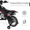 imageBest Choice Products Kids 6V Ride On Motorcycle wTreaded Tires Working Headlights 2mph Top Speed Training Wheels Realistic Sounds Music Battery Charger  GreenBlack