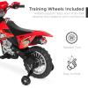 imageBest Choice Products Kids 6V Ride On Motorcycle wTreaded Tires Working Headlights 2mph Top Speed Training Wheels Realistic Sounds Music Battery Charger  GreenRed