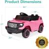 imageBest Choice Products Kids 6V Ride On Truck wParent Remote Control 3 Speeds LED Lights PinkPink