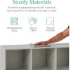 imageBest Choice Products Kids Bookcase 8Cube Storage Organizer 135in Shelf Opening Bookshelf Toy Storage Customizable w 3 Removable Back Panels  SageGrey