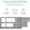 imageBest Choice Products Kids Bookcase 8Cube Storage Organizer 135in Shelf Opening Bookshelf Toy Storage Customizable w 3 Removable Back Panels  SageGrey