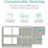 imageBest Choice Products Kids Bookcase 8Cube Storage Organizer 135in Shelf Opening Bookshelf Toy Storage Customizable w 3 Removable Back Panels  SageGrey