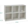 imageBest Choice Products Kids Bookcase 8Cube Storage Organizer 135in Shelf Opening Bookshelf Toy Storage Customizable w 3 Removable Back Panels  SageGrey