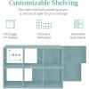 imageBest Choice Products Kids Bookcase 8Cube Storage Organizer 135in Shelf Opening Bookshelf Toy Storage Customizable w 3 Removable Back Panels  SageLight Blue