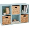 imageBest Choice Products Kids Bookcase 8Cube Storage Organizer 135in Shelf Opening Bookshelf Toy Storage Customizable w 3 Removable Back Panels  SageLight Blue