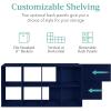 imageBest Choice Products Kids Bookcase 8Cube Storage Organizer 135in Shelf Opening Bookshelf Toy Storage Customizable w 3 Removable Back Panels  SageNavy