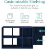 imageBest Choice Products Kids Bookcase 8Cube Storage Organizer 135in Shelf Opening Bookshelf Toy Storage Customizable w 3 Removable Back Panels  SageNavy