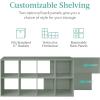 imageBest Choice Products Kids Bookcase 8Cube Storage Organizer 135in Shelf Opening Bookshelf Toy Storage Customizable w 3 Removable Back Panels  SageSage