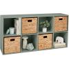 imageBest Choice Products Kids Bookcase 8Cube Storage Organizer 135in Shelf Opening Bookshelf Toy Storage Customizable w 3 Removable Back Panels  SageSage