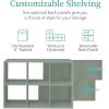 imageBest Choice Products Kids Bookcase 8Cube Storage Organizer 135in Shelf Opening Bookshelf Toy Storage Customizable w 3 Removable Back Panels  SageSage