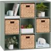 imageBest Choice Products Kids Bookcase 8Cube Storage Organizer 135in Shelf Opening Bookshelf Toy Storage Customizable w 3 Removable Back Panels  SageSage