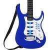 imageBest Choice Products Kids Electric Musical Guitar Play Set Toy Guitar Starter Kit Bundle w 6 Demo Songs Whammy Bar Microphone Amp AUX 2 Sticker Sheets  BlueBlue