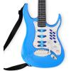 imageBest Choice Products Kids Electric Musical Guitar Play Set Toy Guitar Starter Kit Bundle w 6 Demo Songs Whammy Bar Microphone Amp AUX 2 Sticker Sheets  BlueElectric Blue