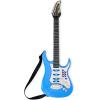 imageBest Choice Products Kids Electric Musical Guitar Play Set Toy Guitar Starter Kit Bundle w 6 Demo Songs Whammy Bar Microphone Amp AUX 2 Sticker Sheets  BlueElectric Blue