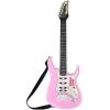 imageBest Choice Products Kids Electric Musical Guitar Play Set Toy Guitar Starter Kit Bundle w 6 Demo Songs Whammy Bar Microphone Amp AUX 2 Sticker Sheets  BlueSoft Pink