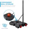 imageBest Choice Products Kids HeightAdjustable Basketball Hoop Portable Backboard Set w 2 Wheels Fillable Base 705in to 823in TallAmerican Flag