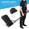 imageBest Choice Products Kids HeightAdjustable Basketball Hoop Portable Backboard Set w 2 Wheels Fillable Base 705in to 823in TallDark RedBlack