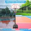 imageBest Choice Products Kids HeightAdjustable Basketball Hoop Portable Backboard Set w 2 Wheels Fillable Base 705in to 823in TallWhite