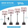 imageBest Choice Products Kids HeightAdjustable Basketball Hoop System Portable Game wWheels Fillable Base 705in to 823in Height705823