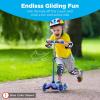 imageBest Choice Products Kids Mini Kick Scooter Toy wLightUp Wheels Height Adjustable TBar Foot Break  BlueGreen
