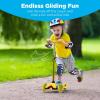 imageBest Choice Products Kids Mini Kick Scooter Toy wLightUp Wheels Height Adjustable TBar Foot Break  BlueYellow