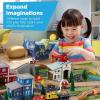 imageBest Choice Products Large 50in 70Piece Train Table Multipurpose Wooden Toy Activity Playset for Children wTracks Reversible Top  NaturalNatural