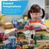imageBest Choice Products Large 50in 70Piece Train Table Multipurpose Wooden Toy Activity Playset for Children wTracks Reversible Top  NaturalWalnut