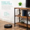 imageBest Choice Products Large Console Table 3Tier 55in Rustic Industrial Sofa Table Storage for Living Room Entryway Foyer Hallway wEVA NonScratch Feet Steel Frame  BrownBrown
