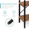 imageBest Choice Products Large Console Table 3Tier 55in Rustic Industrial Sofa Table Storage for Living Room Entryway Foyer Hallway wEVA NonScratch Feet Steel Frame  BrownBrown