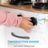 imageBest Choice Products Pretend Play Corner Kitchen Ultimate Interactive Wooden Kids Playset wLights ampamp Sounds Ice Maker Hood  PinkBevel Pink