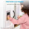 imageBest Choice Products Pretend Play Corner Kitchen Ultimate Interactive Wooden Kids Playset wLights ampamp Sounds Ice Maker Hood  PinkBlack