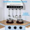 imageBest Choice Products Pretend Play Corner Kitchen Ultimate Interactive Wooden Kids Playset wLights ampamp Sounds Ice Maker Hood  PinkCoastal Blue