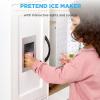 imageBest Choice Products Pretend Play Corner Kitchen Ultimate Interactive Wooden Kids Playset wLights ampamp Sounds Ice Maker Hood  PinkFarmhouse White