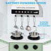 imageBest Choice Products Pretend Play Corner Kitchen Ultimate Interactive Wooden Kids Playset wLights ampamp Sounds Ice Maker Hood  PinkSage
