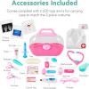 imageBest Choice Products Pretend Play Doctors Office Wooden Medical Center Toy Set for Kids wCarrying Case All Accessories Included Height Measurer 2Piece Costume  BluePink
