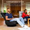 imageBest Choice Products Reclining Folding Floor Gaming Chair for Home Office Lounging Reading w 360Degree Swivel 4 Adjustable Positions Tufted Cushions  BlackBlack