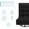 imageBest Choice Products Reclining Folding Floor Gaming Chair for Home Office Lounging Reading w 360Degree Swivel 4 Adjustable Positions Tufted Cushions  BlackBlack