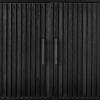 imageBest Choice Products Slatted Sideboard Buffet Cabinet Entryway Table Accent Storage Cabinet Console Table for Hallway Living Room Dining Room  Dark BrownBlack