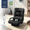 imageBest Choice Products Swivel Gaming Chair 360 Degree Multipurpose Floor Chair Rocker for TV Reading Playing Video Games wLumbar Support Armrest Handles Adjustable Foldable Backrest  BlackBlueBlackBlack
