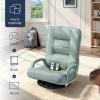 imageBest Choice Products Swivel Gaming Chair 360 Degree Multipurpose Floor Chair Rocker for TV Reading Playing Video Games wLumbar Support Armrest Handles Adjustable Foldable Backrest  BlackBlueSage Green