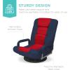imageBest Choice Products Swivel Gaming Chair 360 Degree Multipurpose Floor Chair Rocker for TV Reading Playing Video Games wLumbar Support Armrest Handles Adjustable Foldable Backrest  BlackBlueBlueRed