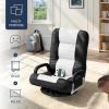 imageBest Choice Products Swivel Gaming Chair 360 Degree Multipurpose Floor Chair Rocker for TV Reading Playing Video Games wLumbar Support Armrest Handles Adjustable Foldable Backrest  BlackBlueBlackWhite