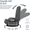 imageBest Choice Products Swivel Gaming Chair 360 Degree Multipurpose Floor Chair Rocker for TV Reading Playing Video Games wLumbar Support Armrest Handles Adjustable Foldable Backrest  BlackBlueDark Gray